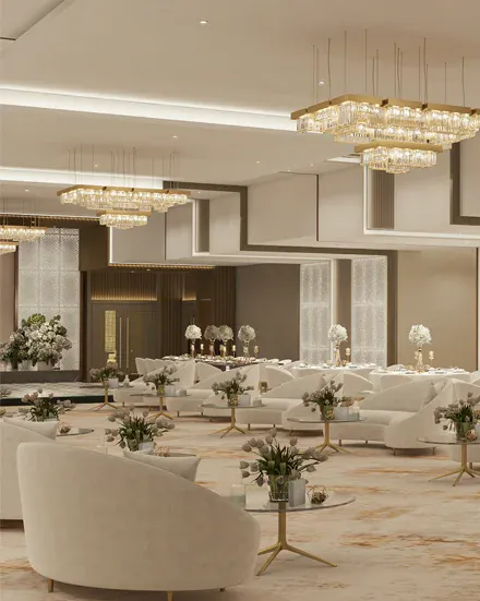 Excellence Wedding Hall - Al Kabir Lighting project in Oman